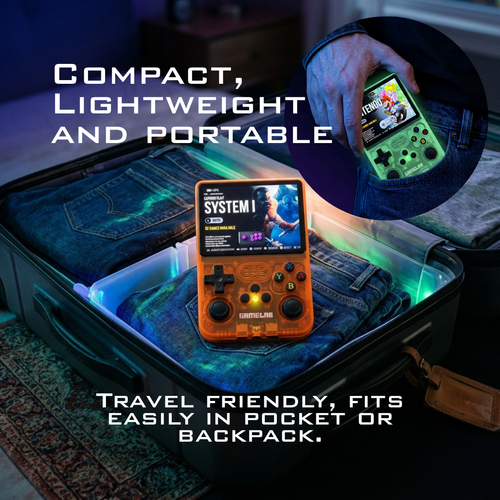 Compact, lightweight GameLab handheld